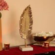 Golden Leaf Showpiece on Sale