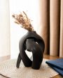 Black Harmony Ceramic Vase | Set of 2 Discount