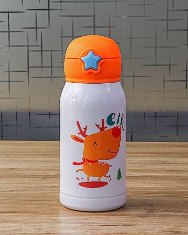 Elk Design Hot & Cold Stainless Steel Bottle With Bag | 550 ML For Sale