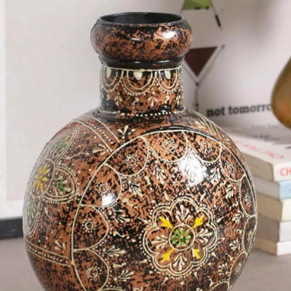 Beautiful Floral Printed Embossed Pot | Plant Not Included Sale