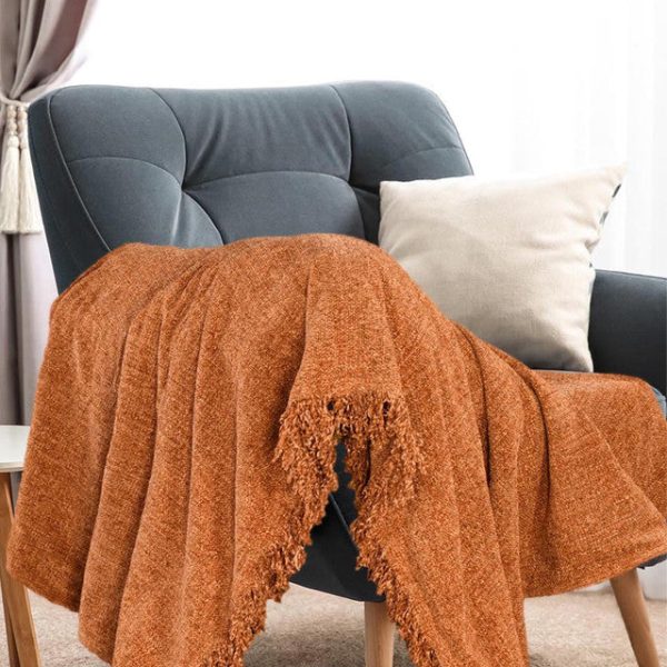 Modern Design Chenille Throw Supply