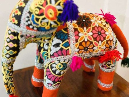 Wooden Rajgharana Hathi Decor | 14 inches Cheap