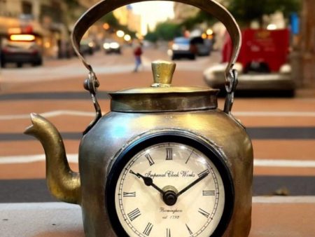 Charming Keepsake Vintage Kettle Clock | 9 x 6 inches Online