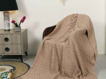 Chenille Throw with Fringed Edges | 50 x 60 inches Supply