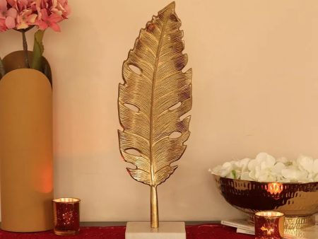 Golden Leaf Showpiece on Sale