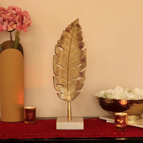 Golden Leaf Showpiece on Sale