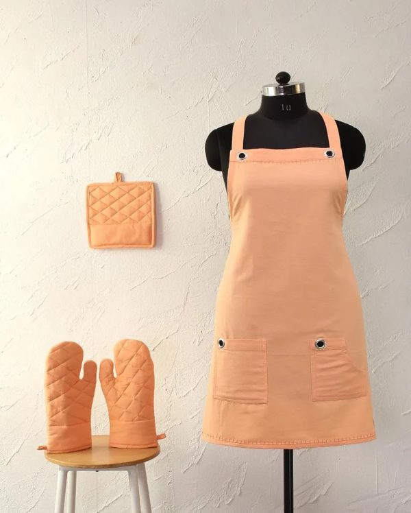 Barbecue Kitchen Apron & Pot Holder Set Sale