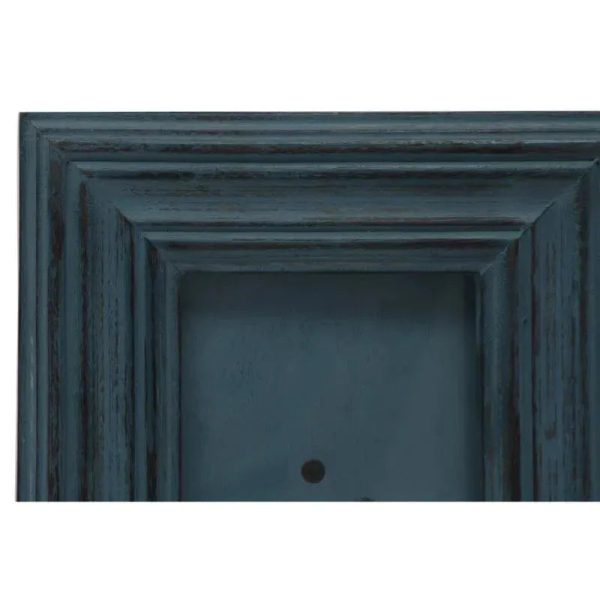 Blue Photo Frame in Burnt Finish For Sale