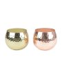 Amber Glow Scented Ambiance Metal Candle Jar Set | Pack of 2 | 7.6 x 7.6 cm   3 x 3 inches For Discount