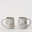 Leafy Mugs | Set of 2 on Sale