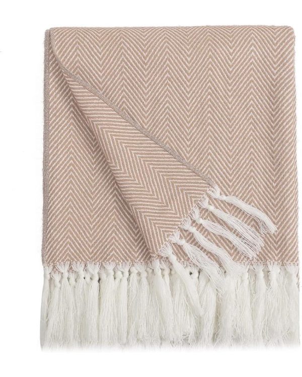 Sophisticated Hand-Made Cotton Throw Blanket | 50 x 60 inches Hot on Sale