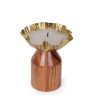 Classy Wood with Wax Candle Stand | 4 x 5 inches Online Hot Sale