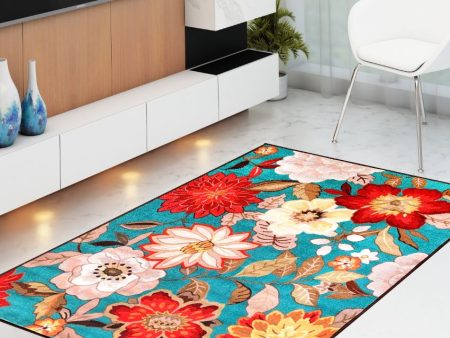 Floral Love Premium Anti Slip Printed Carpet | 5 x 3 ft Online now