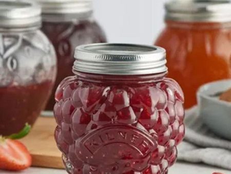 Berry Fruit Preserve Glass Jar | 0.4 ltr | 4 x 10 x 4 inches Fashion