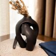 Black Harmony Ceramic Vase | Set of 2 Discount