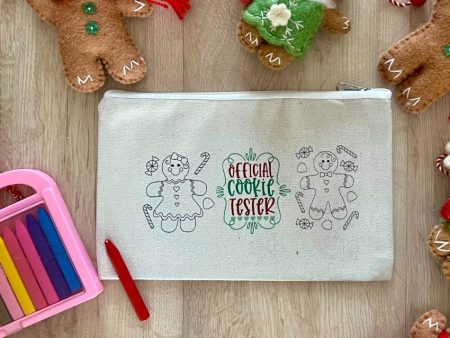 Diy Colouring Christmas Cookie Tester Pouch For Sale