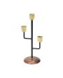 Mystique Black Elegant Triple Candle Holder | 4 x 10 inches Hot on Sale