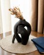 Black Harmony Ceramic Vase | Set of 2 Discount