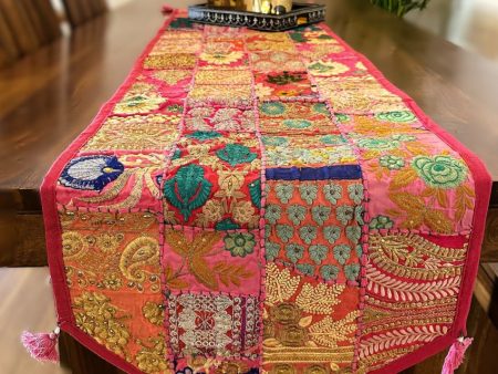 Charming Patchwork Table Runner | 14 x 70 inches Hot on Sale