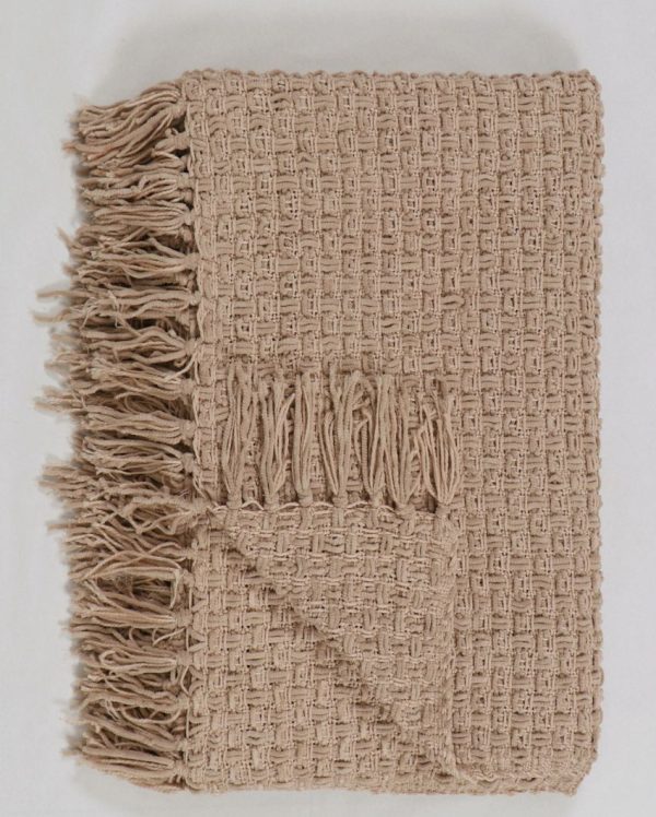 Chenille Throw with Fringed Edges | 50 x 60 inches Supply