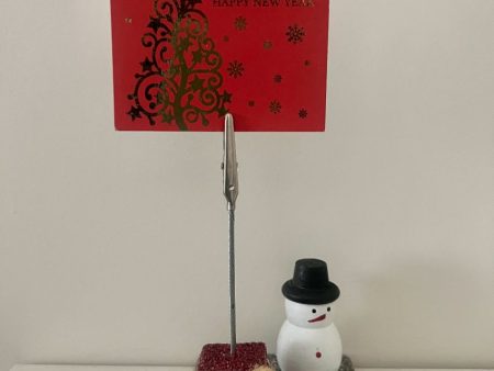 Little Snowman Photo Clip Holder Sale