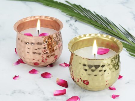 Fireside Glow Comfort in Metal Candle Jar Set | Pack of 2 | 10.16 x 7.62 cm   4 x 3 inches Online now