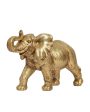 Captivating Golden Elephant Figurine | 4 x 7 x 12 inches Hot on Sale