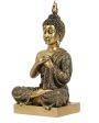 Joyful Sitting Buddha Figurine | 5 x 7 x 12 inches Cheap