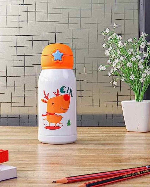 Elk Design Hot & Cold Stainless Steel Bottle With Bag | 550 ML For Sale