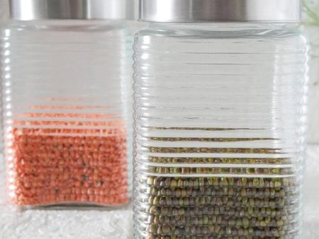 Elegance Square Glass Jars | 1700ml | 5 x 9 inches Supply