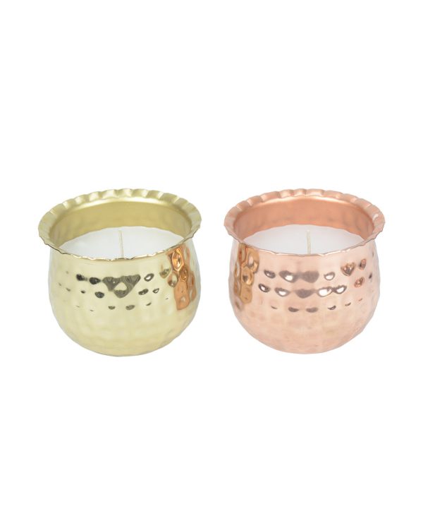 Fireside Glow Comfort in Metal Candle Jar Set | Pack of 2 | 10.16 x 7.62 cm   4 x 3 inches Online now