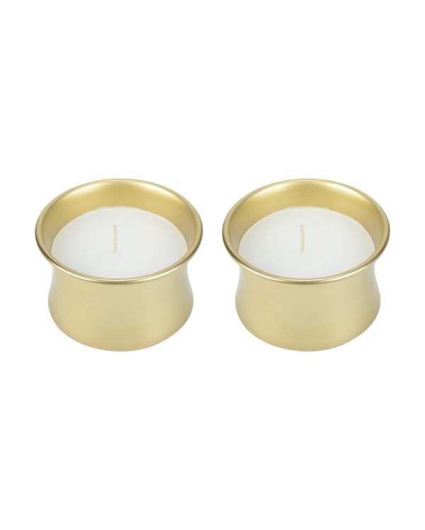 Cosmos Fragrance Delight in Metal Candle Jar Set | Pack of 2 | 10.2 x 5.1 cm   4 x 2 inches Supply