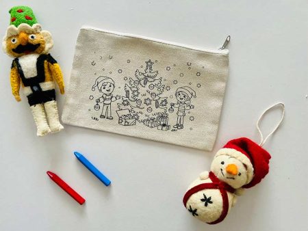 Diy Colouring Santa s Little Helper s Pouch Discount