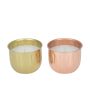 Midnight Magic Fragrant Metal Candle Jar Set | Pack of 2 | 10.2 x 7.6 cm   4 x 3 inches Supply