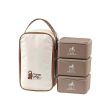 Sophisticated Stainless Steel Lunch Box 3 Container With Lunch Bag Set Online Hot Sale