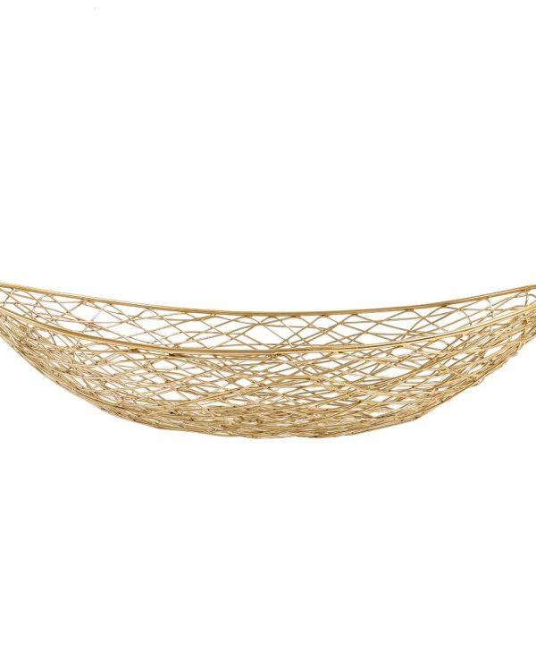 Vivian Basket In Gold Hot on Sale