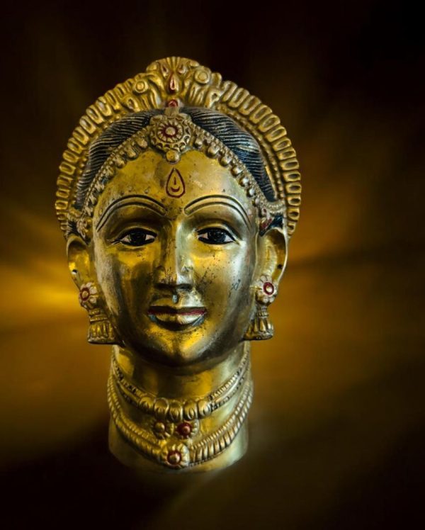 Cultural Reverence Gauri Head Sculpture | 10 x 5 x 5 inches on Sale