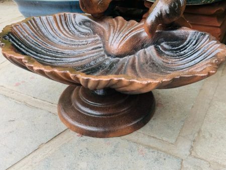 Baseerat Cast iron Bird bath Urli | 19 x 15 x 10 inches Sale