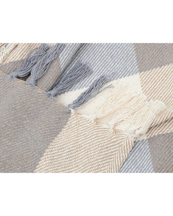 Rustic Hand-Made Cotton Throw Blanket | 50 x 60 inches on Sale