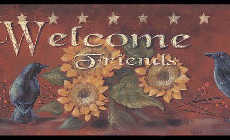 BR301B - Welcome Friends  - 36x12 Hot on Sale